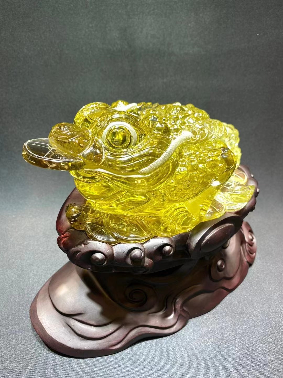 極品黃水晶金蟾 Top quality citrine golden toad