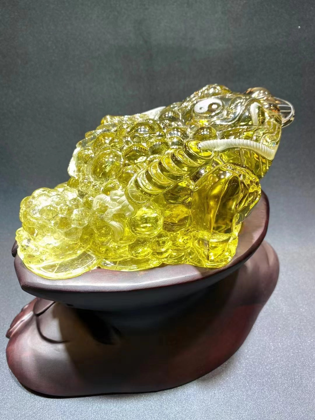 極品黃水晶金蟾 Top quality citrine golden toad