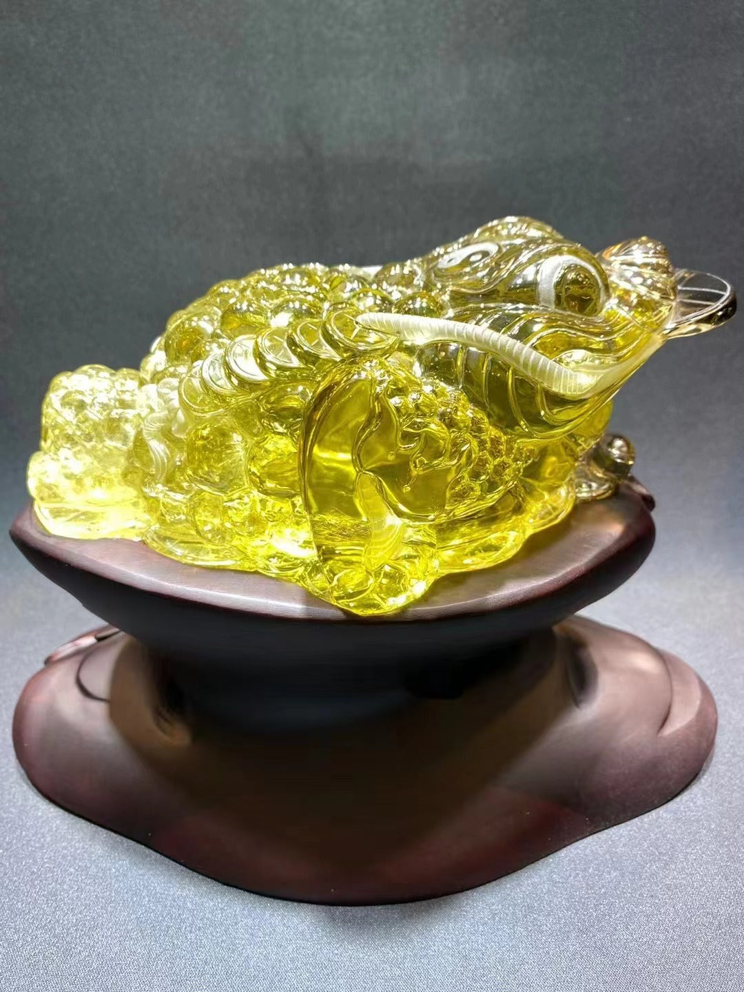 極品黃水晶金蟾 Top quality citrine golden toad