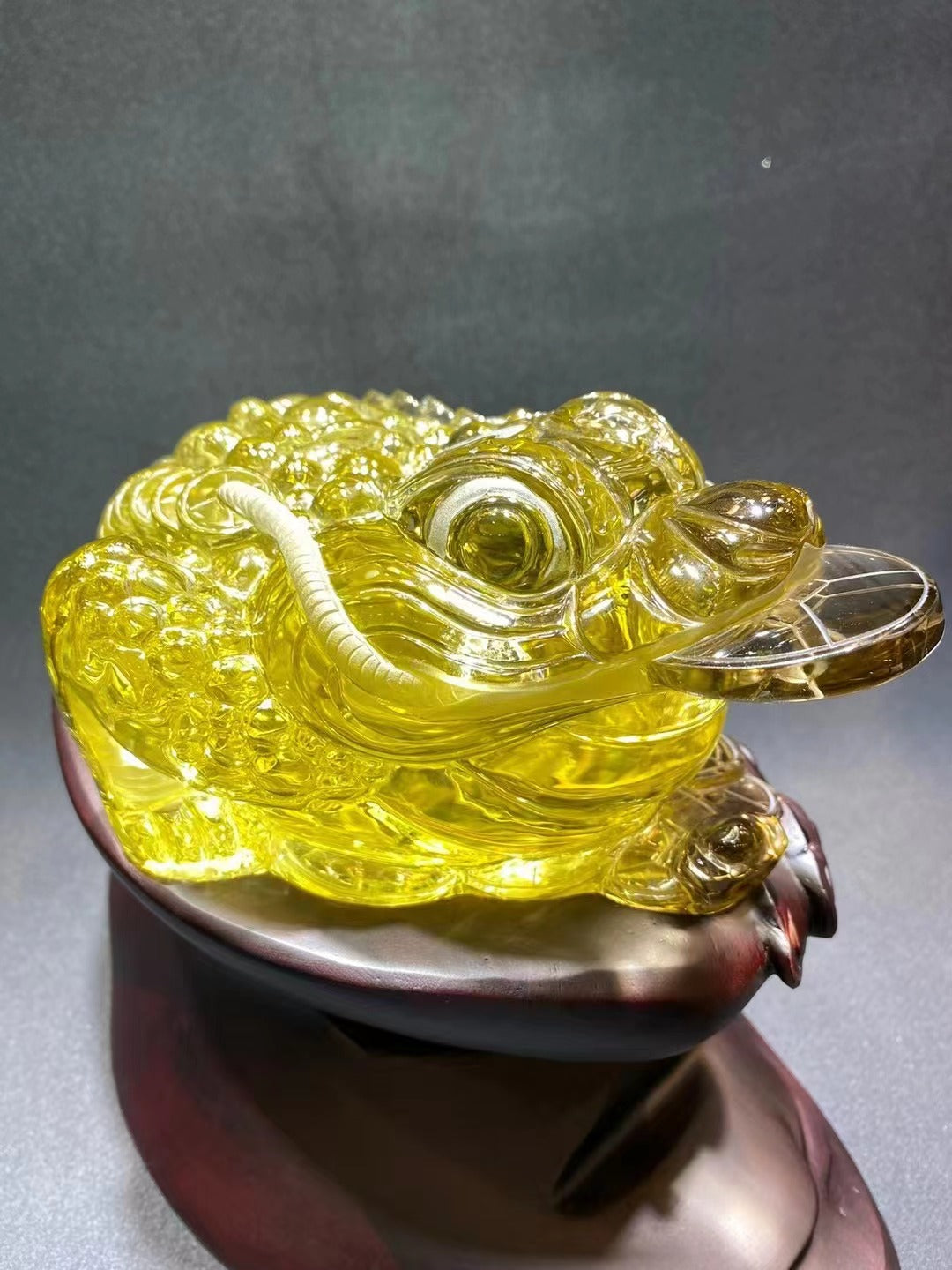 極品黃水晶金蟾 Top quality citrine golden toad