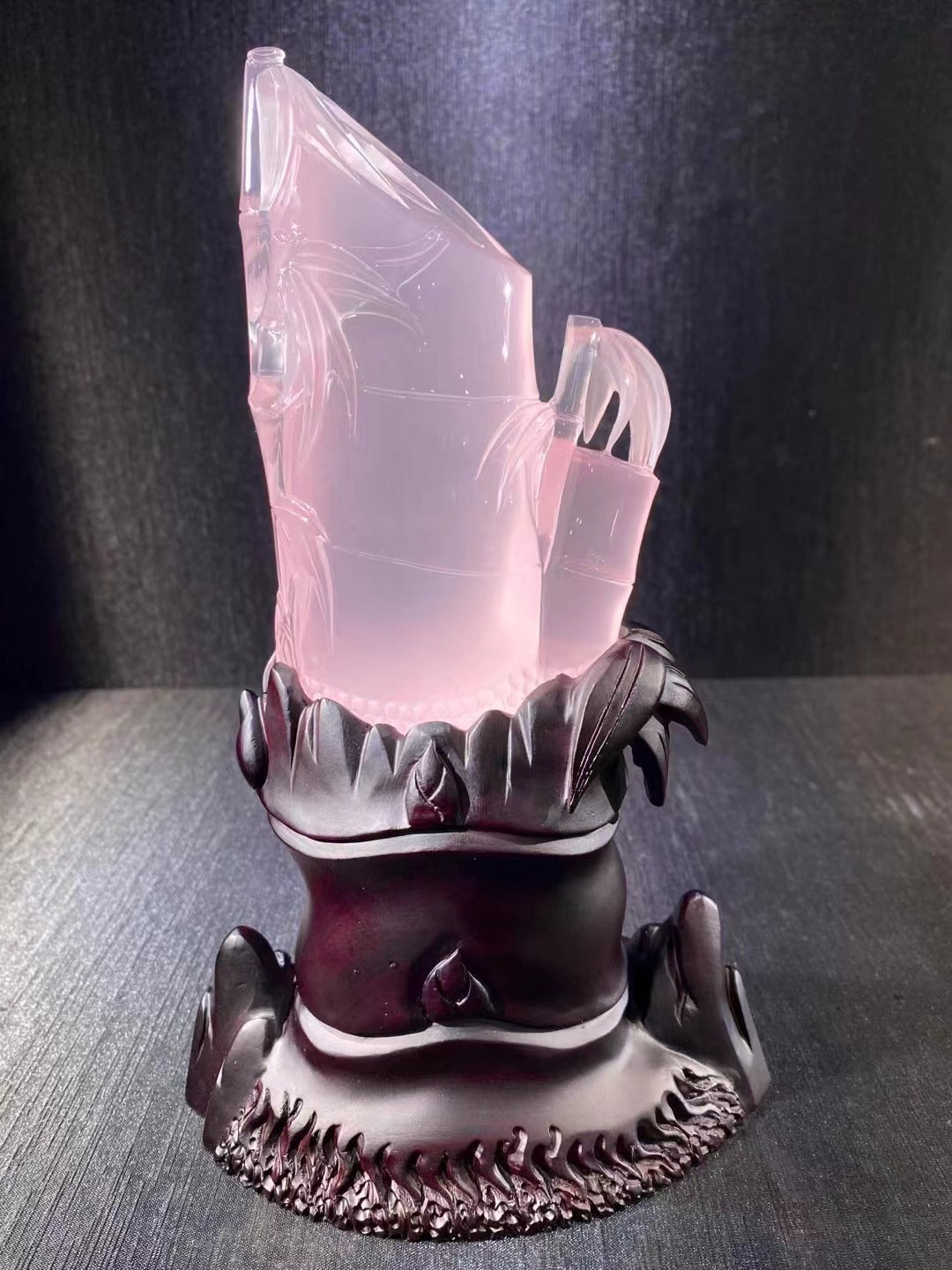 天然粉晶·節節高升 Natural rose quartz bamboo