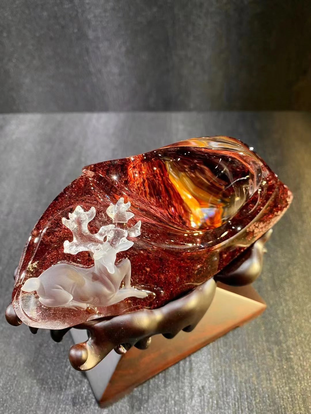 精品紅色幽靈擺飾 Fine red garden quartz