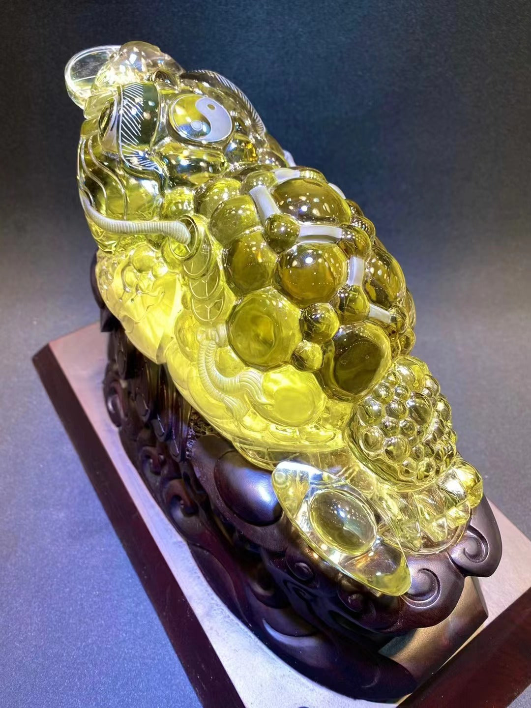 天然黃水晶金蟾 Natural citrine golden toad