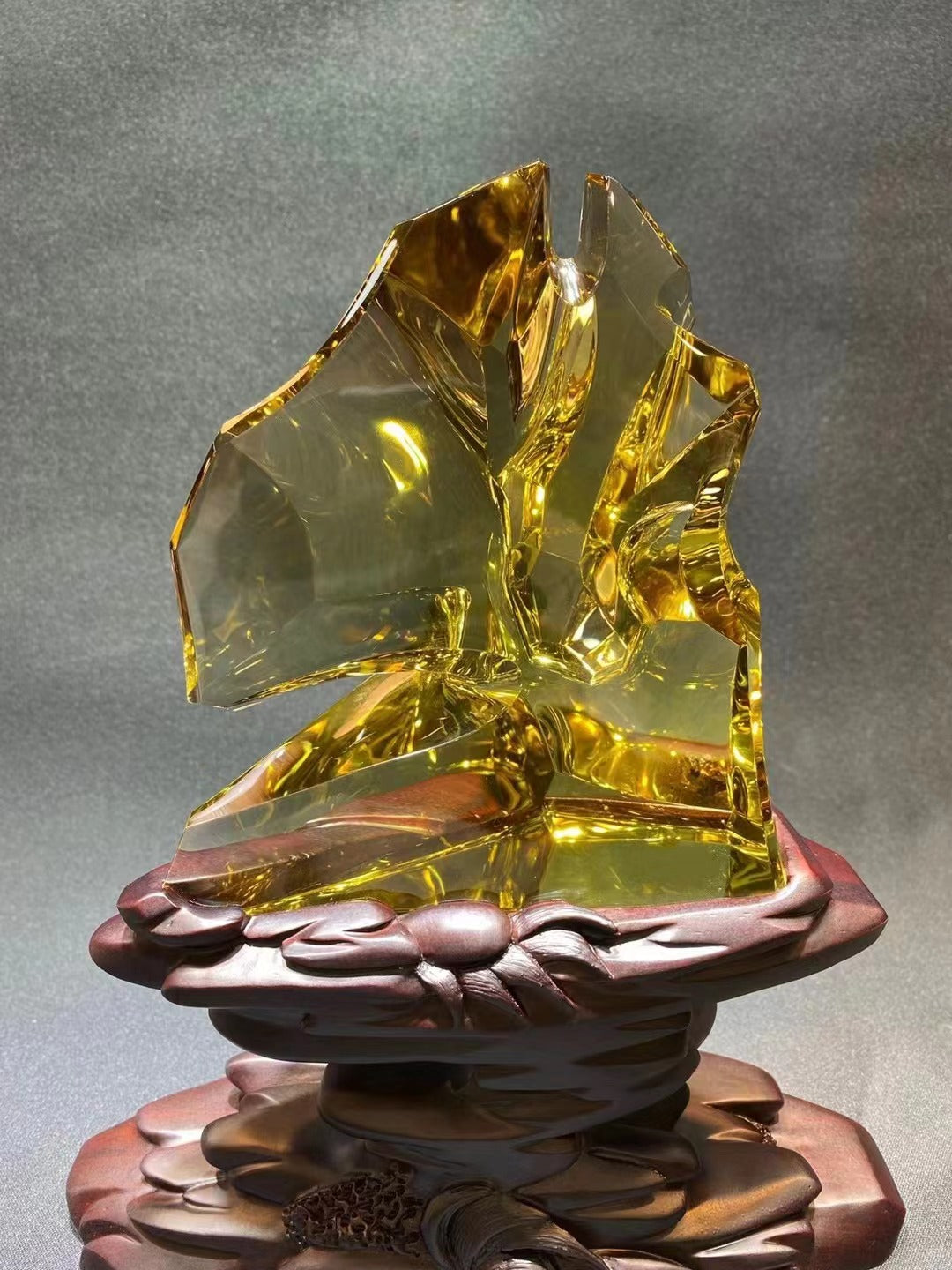 黃水晶觀賞石擺件  citrine ornamental stone