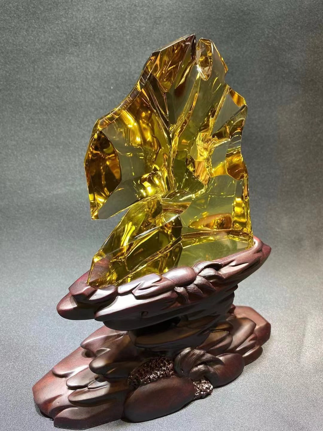 黃水晶觀賞石擺件  citrine ornamental stone