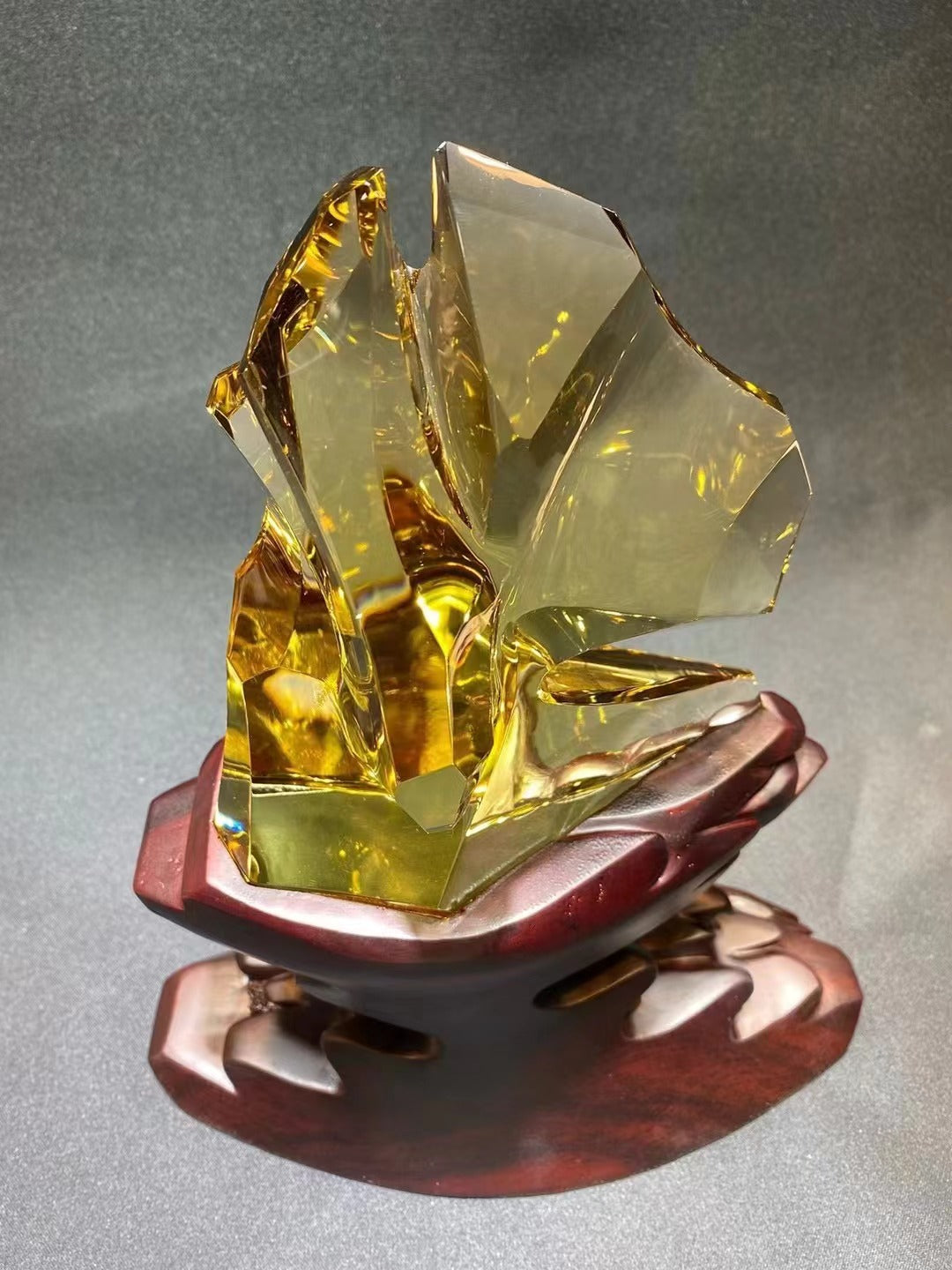 黃水晶觀賞石擺件  citrine ornamental stone