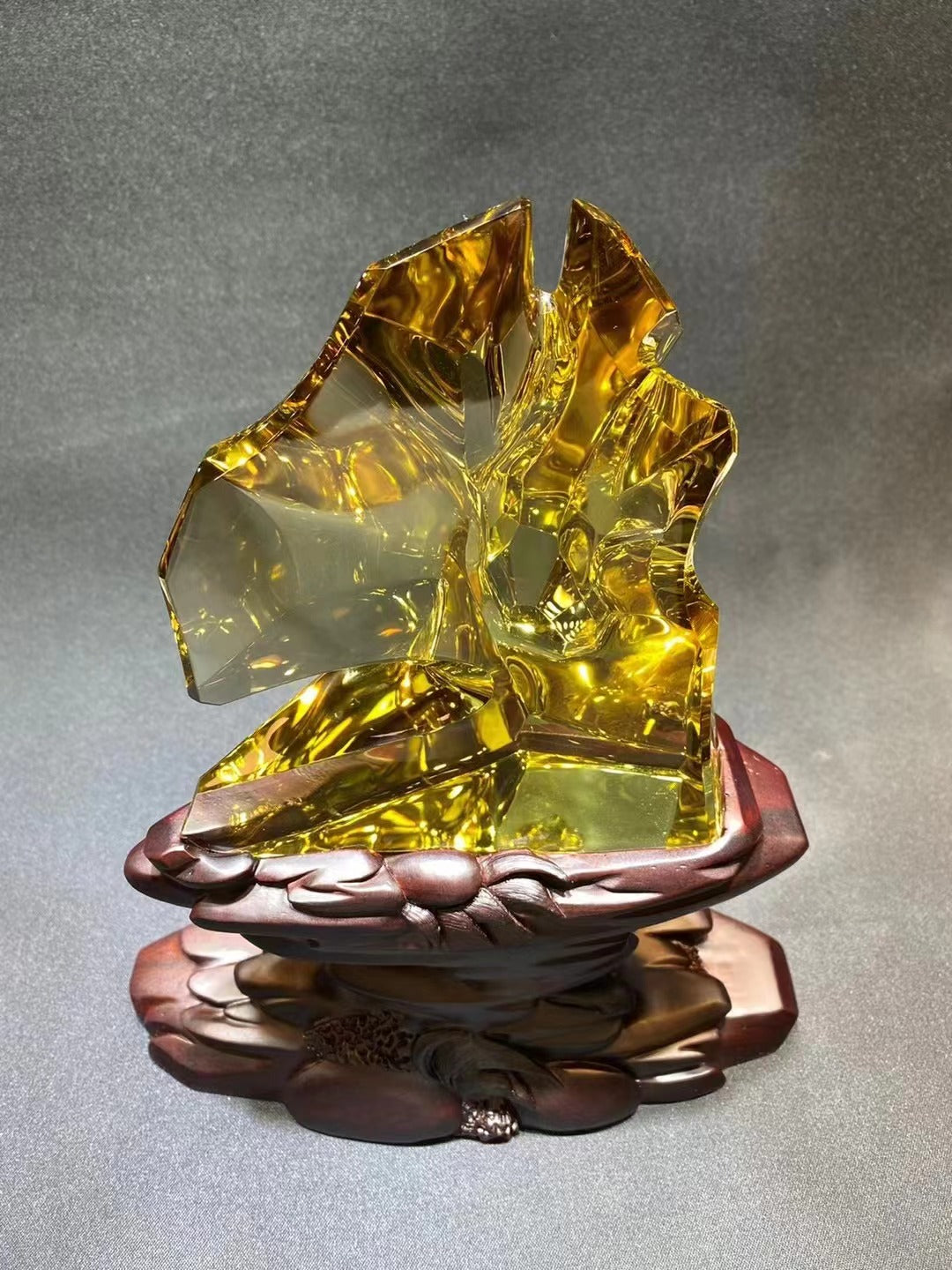 黃水晶觀賞石擺件  citrine ornamental stone