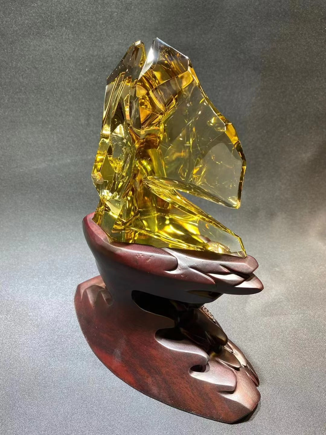 黃水晶觀賞石擺件  citrine ornamental stone