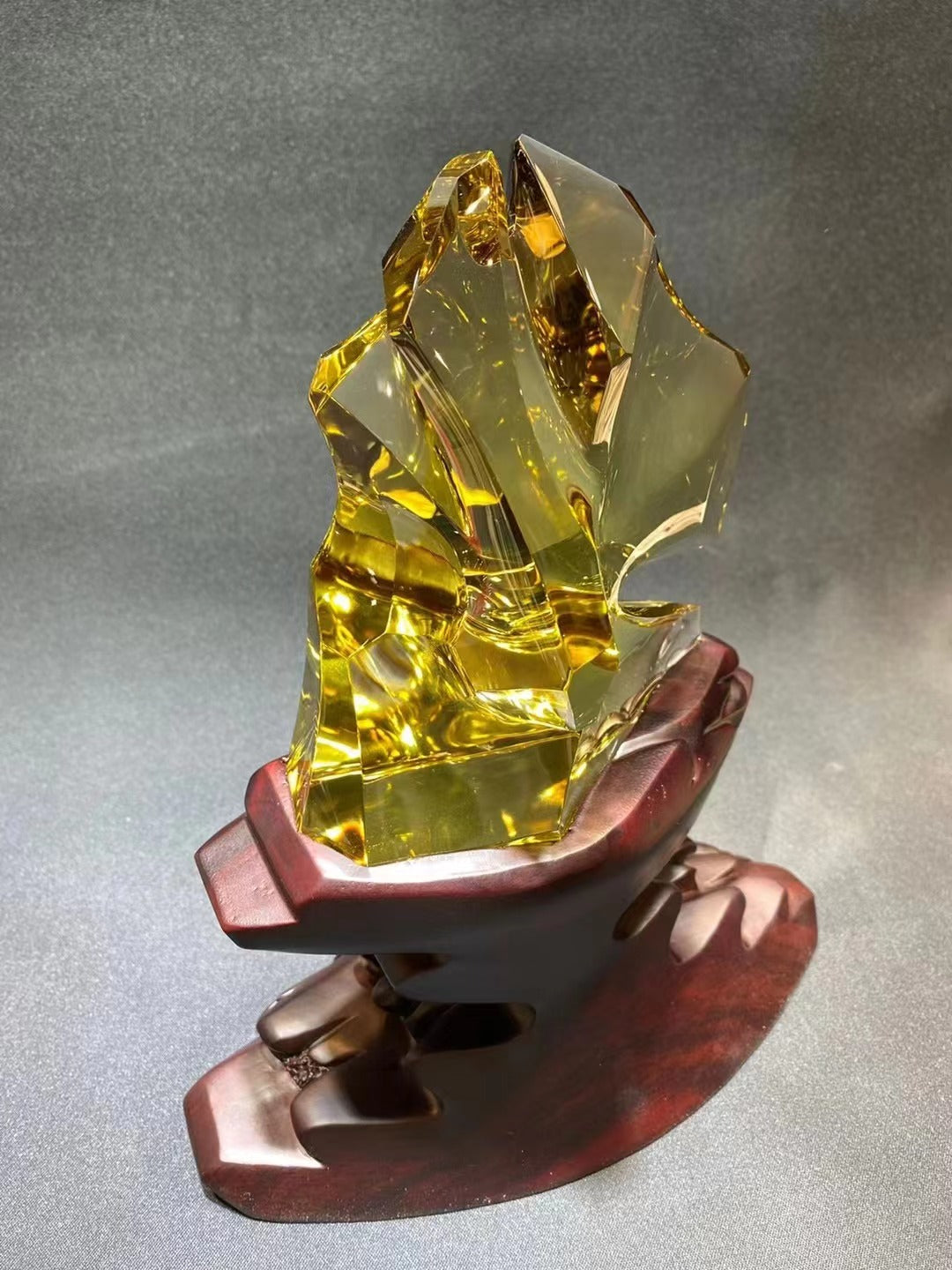 黃水晶觀賞石擺件  citrine ornamental stone